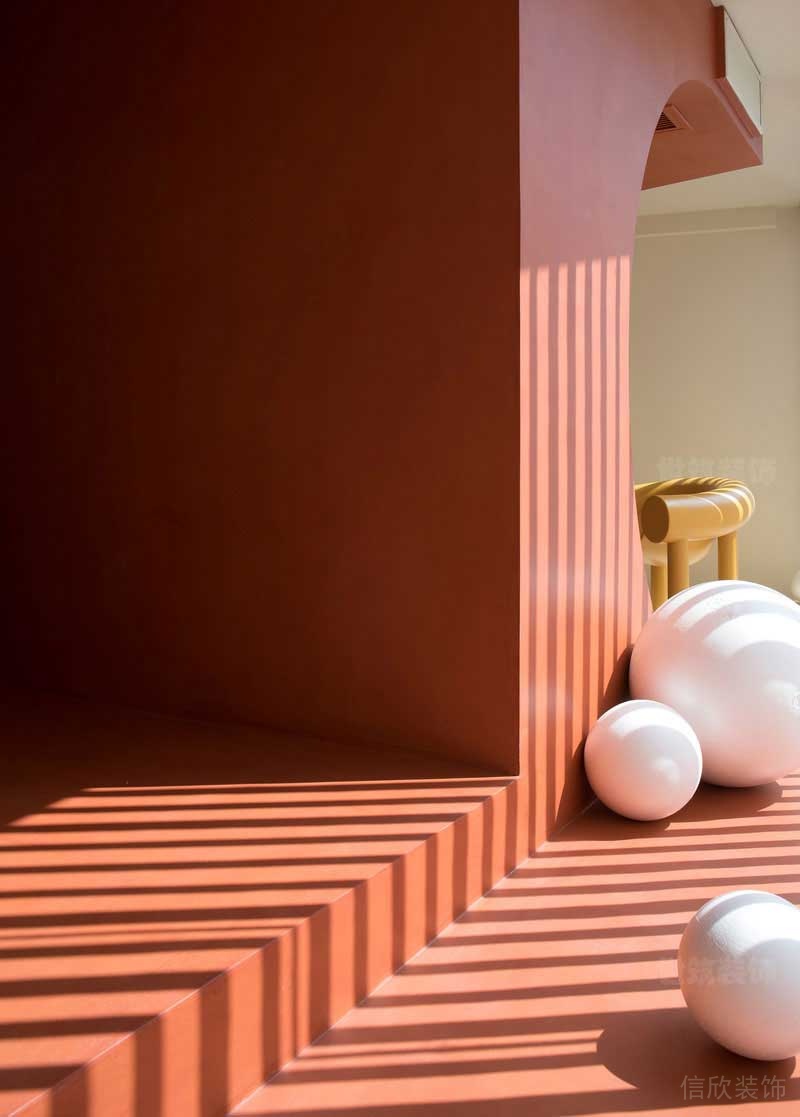 后現代風格茶飲店空間一角