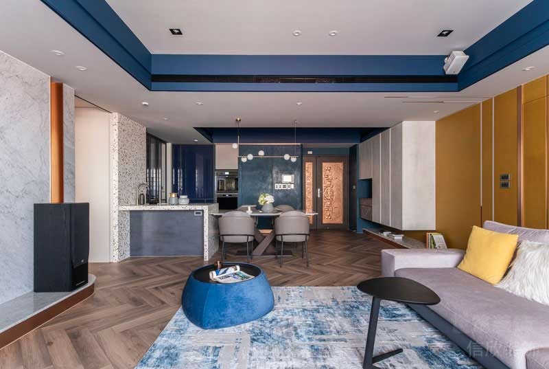 后現(xiàn)代風格家居樣板間客餐廳