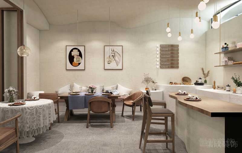 極簡復(fù)古風(fēng)餐飲空間氛圍
