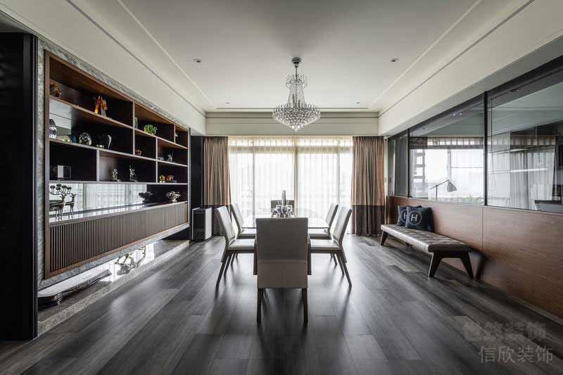 極簡風(fēng)格樣板房餐廳