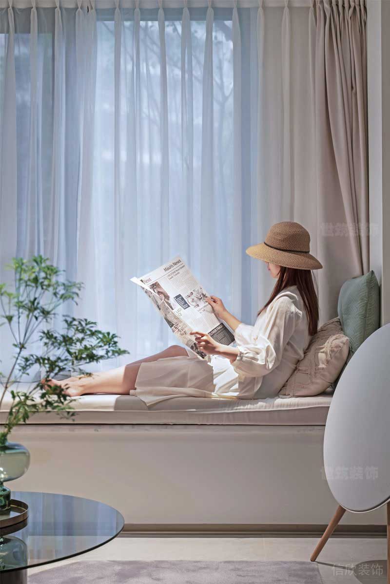 極簡風格樣板間【飄窗休閑區(qū)