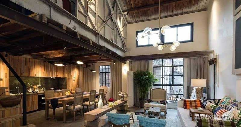 美式工業風別墅客餐廳