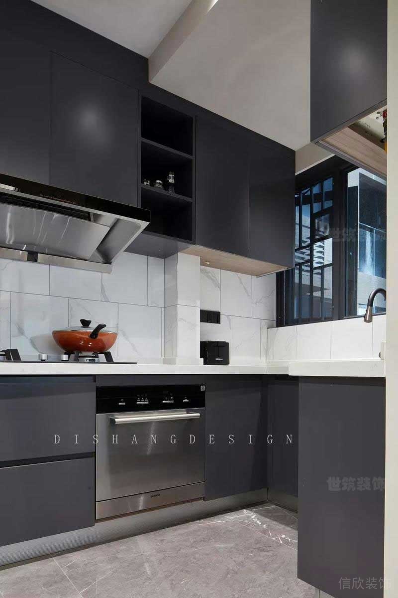 美式簡約風(fēng)公寓廚房