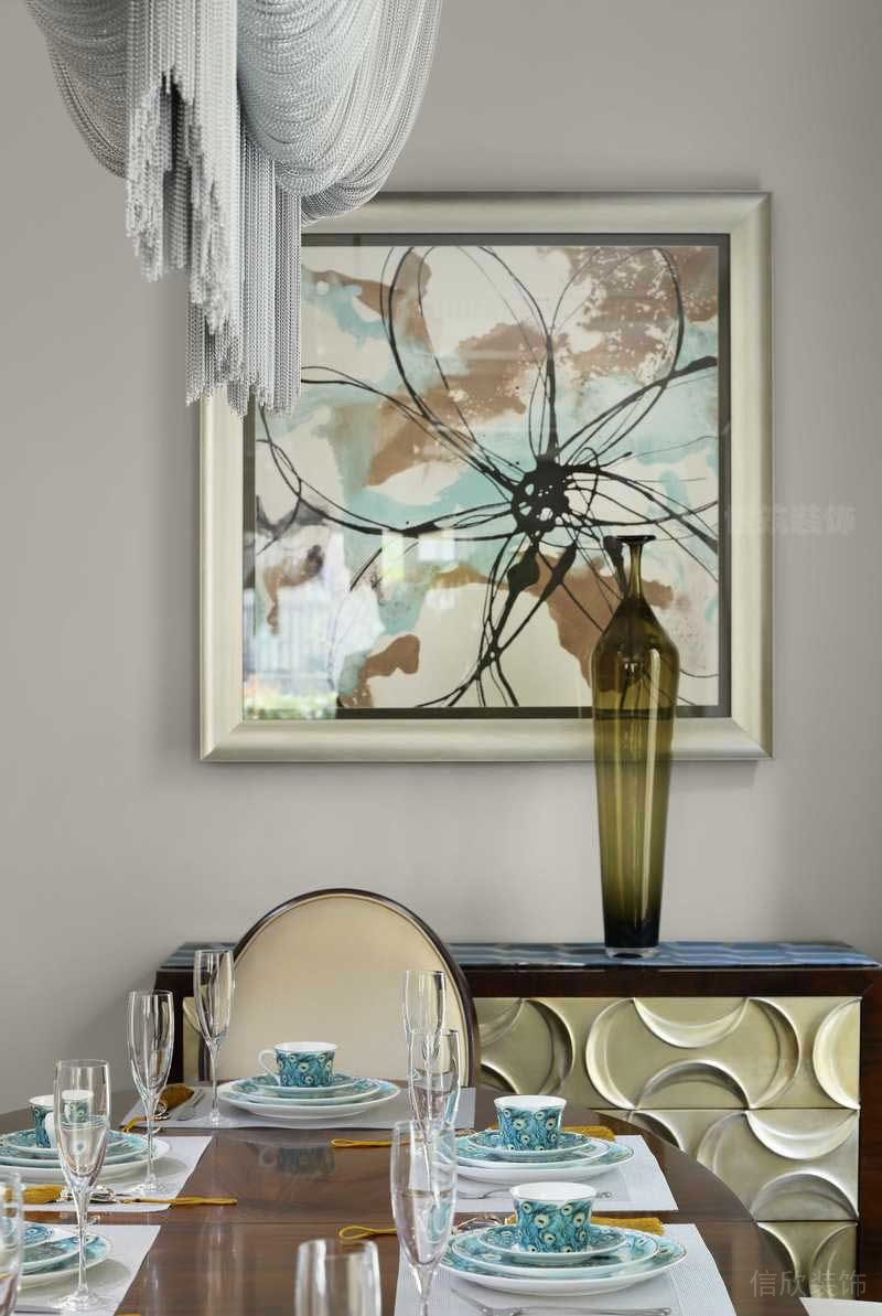 輕奢風(fēng)格別墅餐廳掛畫(huà)