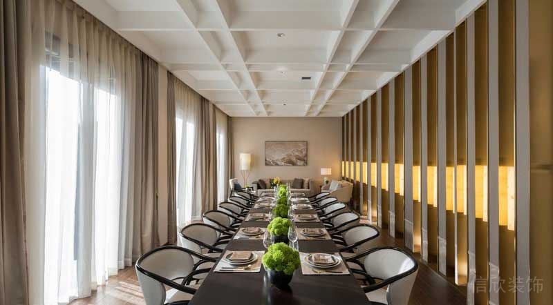 輕奢風(fēng)格餐廳商務(wù)交流用餐區(qū)