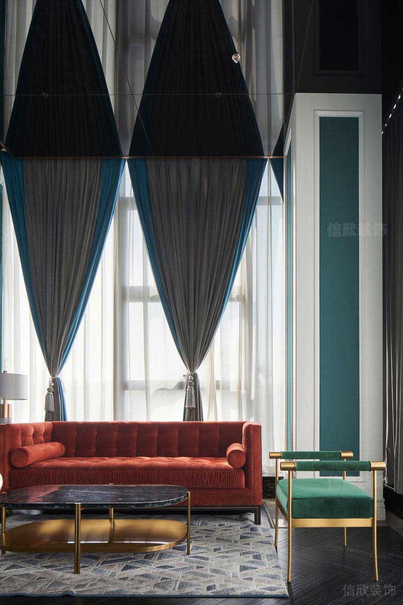 輕奢風(fēng)格的會(huì)客區(qū)效果圖