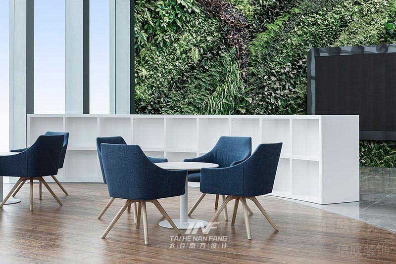 洽談區(qū)圓形設(shè)計(jì)效果