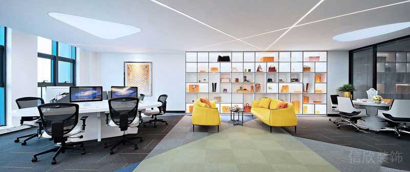 現(xiàn)代風(fēng)格辦公室辦公區(qū)實(shí)景圖