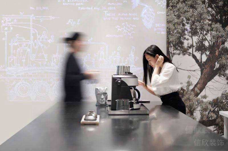 現(xiàn)代風(fēng)格餐飲空間咖啡機
