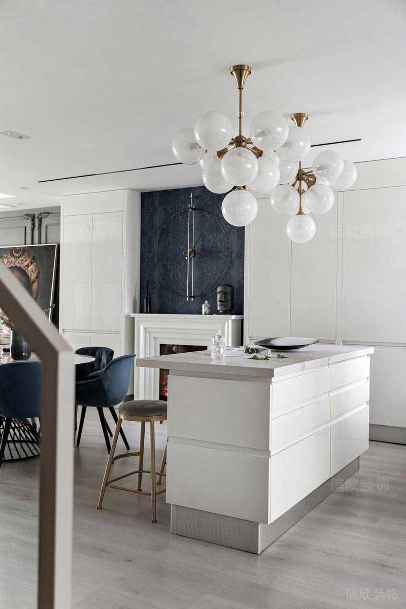 現(xiàn)代風(fēng)格家居開放式廚房吧臺(tái)