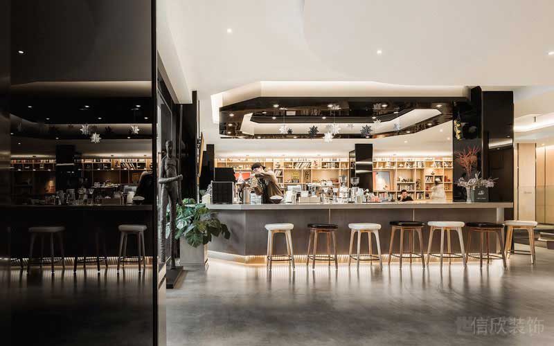 現(xiàn)代風(fēng)格咖啡廳吧臺接待區(qū)