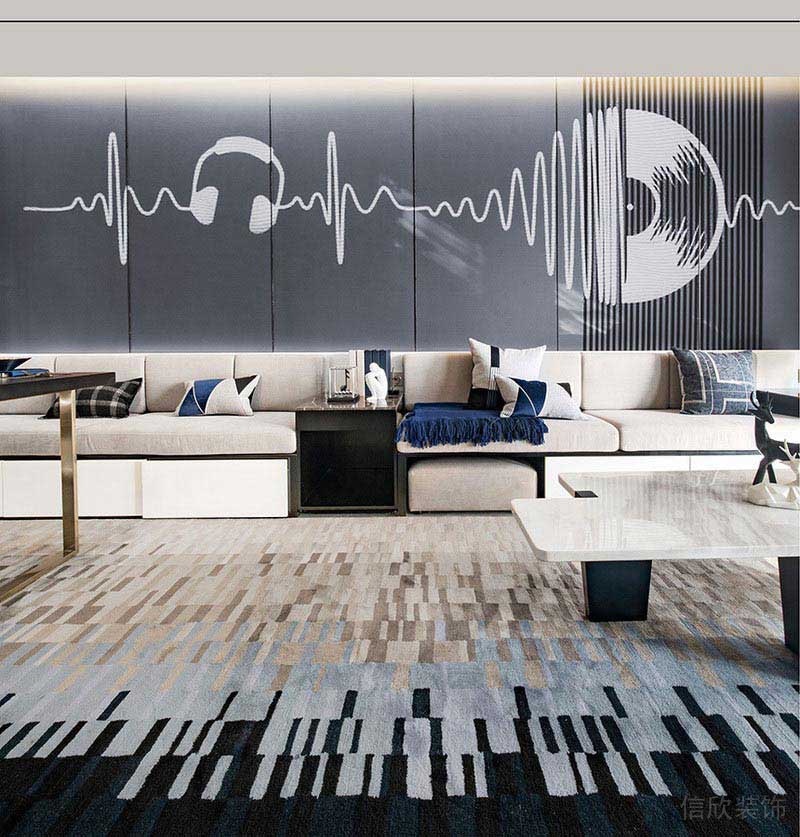 現(xiàn)代風格客廳定制背景設計圖