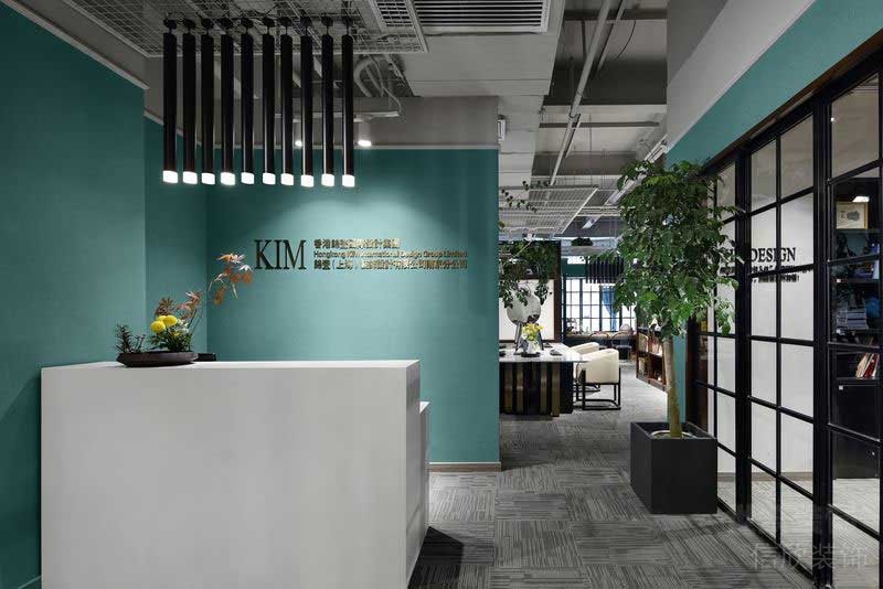 現(xiàn)代工業(yè)風(fēng)辦公室純白調(diào)服務(wù)臺(tái)