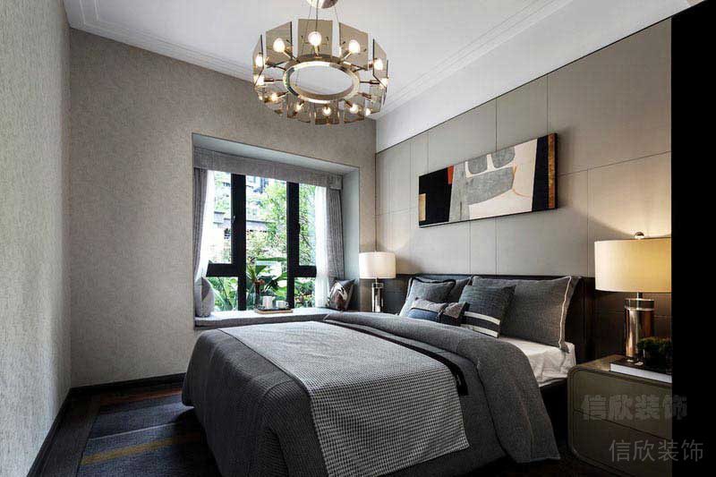 現(xiàn)代極簡(jiǎn)風(fēng)格家庭臥室