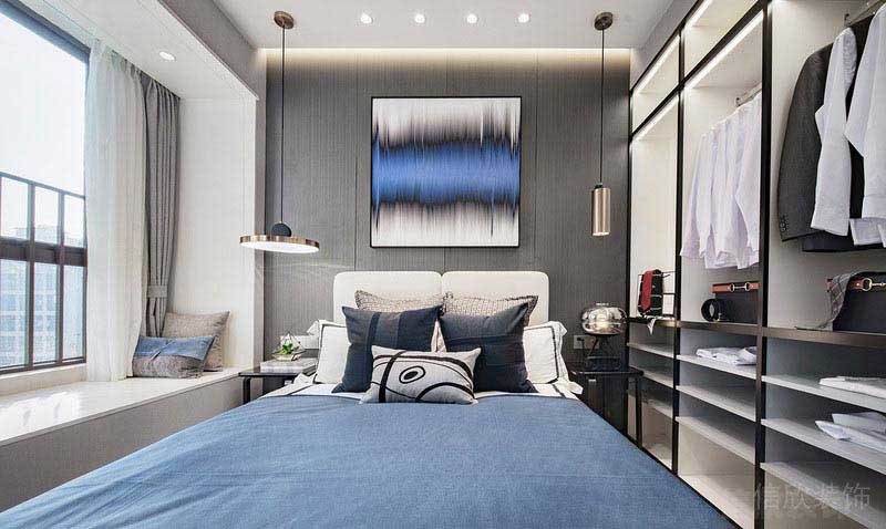 現(xiàn)代極簡(jiǎn)風(fēng)樣板間臥室