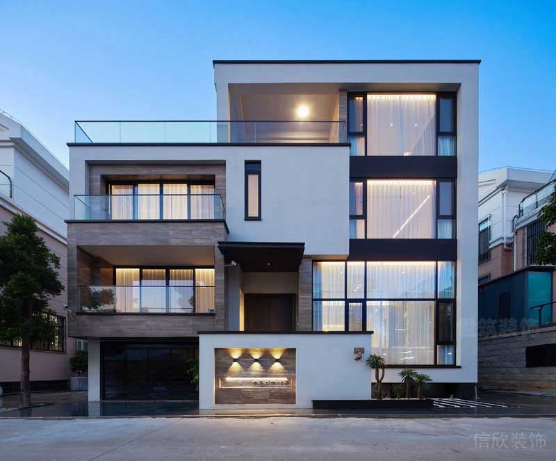現(xiàn)代簡(jiǎn)約風(fēng)格別墅外觀形象