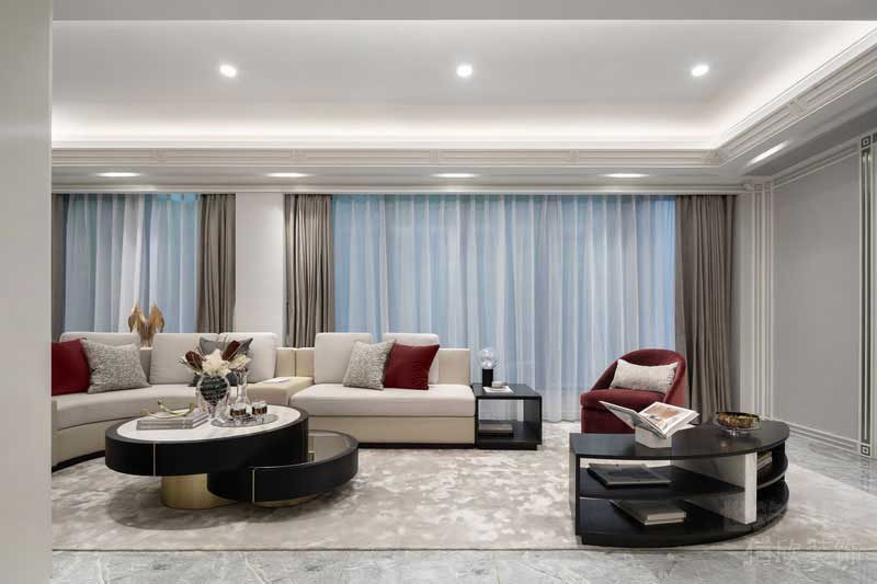 現(xiàn)代歐式別墅休閑廳家私組合