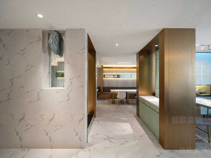 現代輕奢餐廳走廊