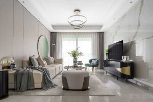 現(xiàn)代輕奢風(fēng)家居客廳家私