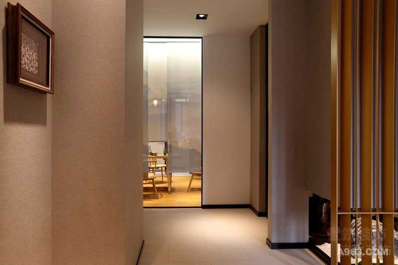 現(xiàn)代中式風(fēng)格辦公室員工區(qū)過(guò)道