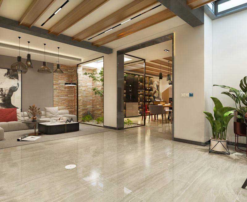 新居北歐風客廳沙發(fā)背景墻效果圖