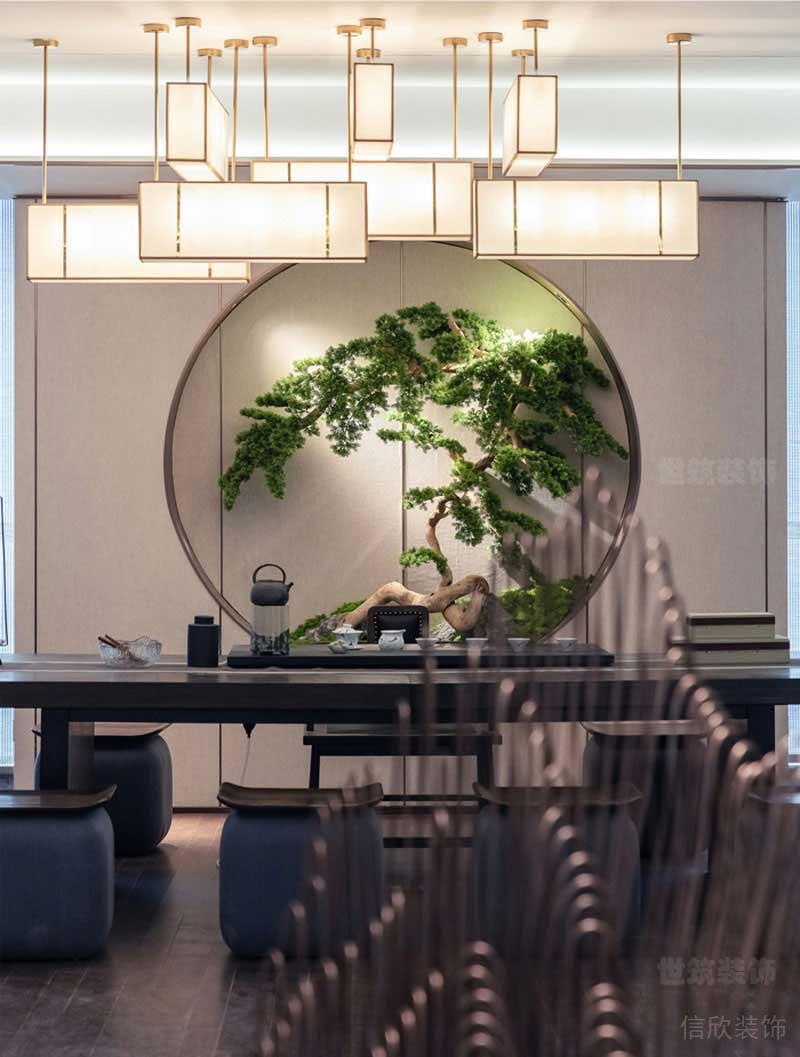 新中式風(fēng)格辦公室品茶室