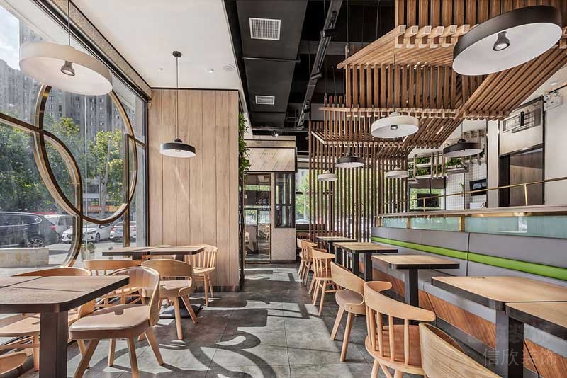 原木混搭風(fēng)餐廳公共區(qū)陳設(shè)