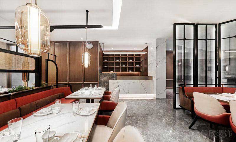 中式極端風餐廳公共區(qū)家具