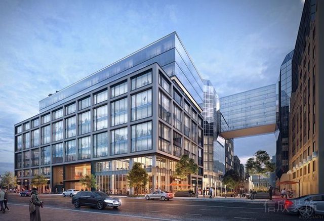 辦公裝修效果玻璃鏡面金屬玻璃邊框設(shè)計圖