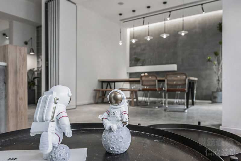 工業(yè)風(fēng)工作室待客區(qū)洽談室簡約家居裝修設(shè)計。