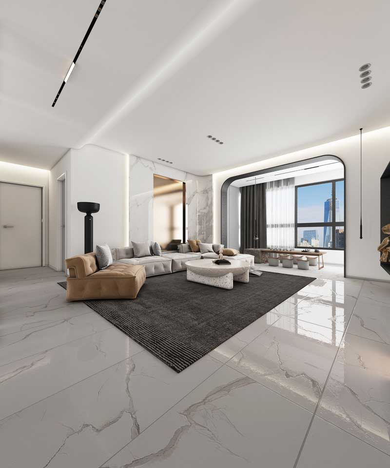 深圳碧桂園現(xiàn)代風(fēng)格樣板間裝修設(shè)計客廳天花