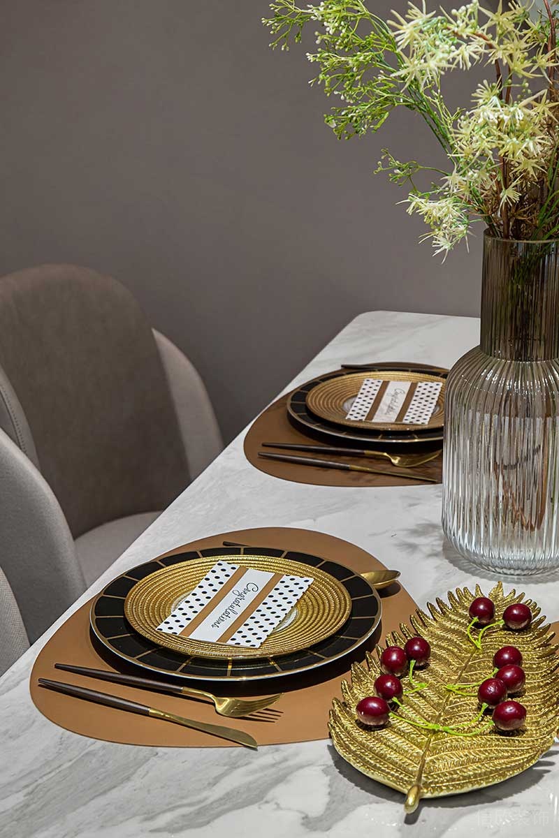 深圳鹽田區現代輕奢風家庭住房裝修設計案例餐具 深圳鹽田區現代輕奢風家庭住房裝修設計案例餐具