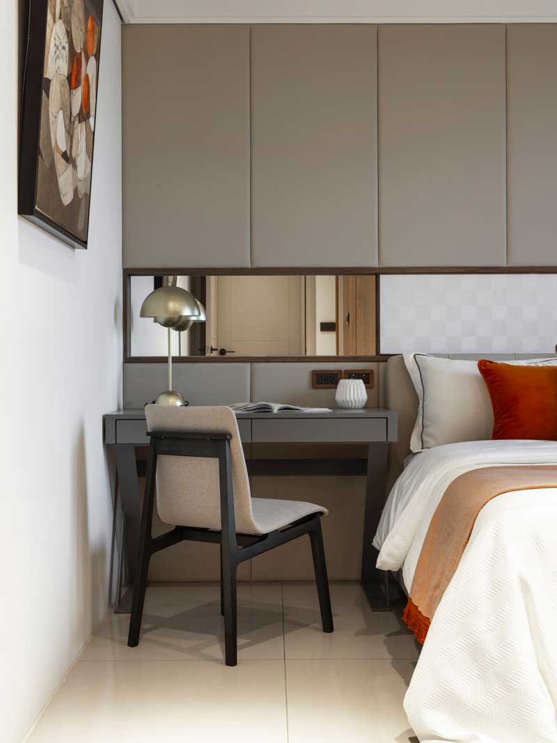 深圳羅湖區現代風格100平方家庭裝修工程案例次臥梳妝臺 深圳羅湖區現代風格100平方家庭裝修工程案例次臥梳妝臺