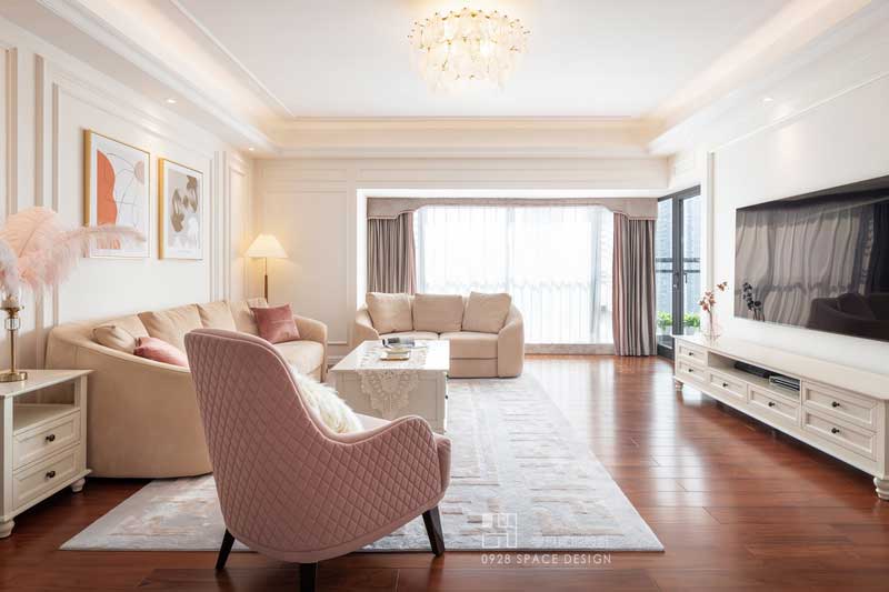 南山區180平方大平層家居裝修客廳 南山區180平方大平層家居裝修客廳