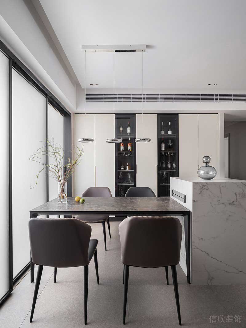 深圳龍崗北歐輕奢風(fēng)家庭新房裝修設(shè)計餐廳 深圳龍崗北歐輕奢風(fēng)家庭新房裝修設(shè)計餐廳