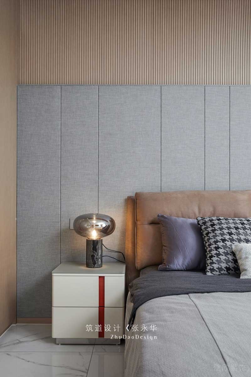 深圳龍崗平湖極簡(jiǎn)北歐風(fēng)家居裝修主臥床頭背景墻 深圳龍崗平湖極簡(jiǎn)北歐風(fēng)家居裝修主臥床頭背景墻