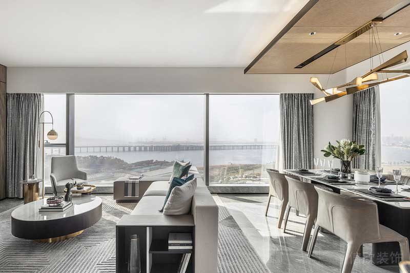 深圳鹽田區現代輕奢家庭裝修設計客餐廳家具 深圳鹽田區現代輕奢家庭裝修設計客餐廳家具
