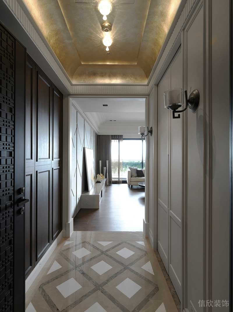 深圳寶安區(qū)西鄉(xiāng)簡歐風(fēng)格家裝新房裝修設(shè)計過道 深圳寶安區(qū)西鄉(xiāng)簡歐風(fēng)格家裝新房裝修設(shè)計過道