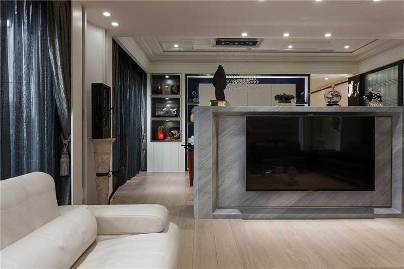 深圳龍華新區(qū)簡歐風(fēng)格家居裝修設(shè)計客廳電視背景墻隔斷 深圳龍華新區(qū)簡歐風(fēng)格家居裝修設(shè)計客廳電視背景墻隔斷
