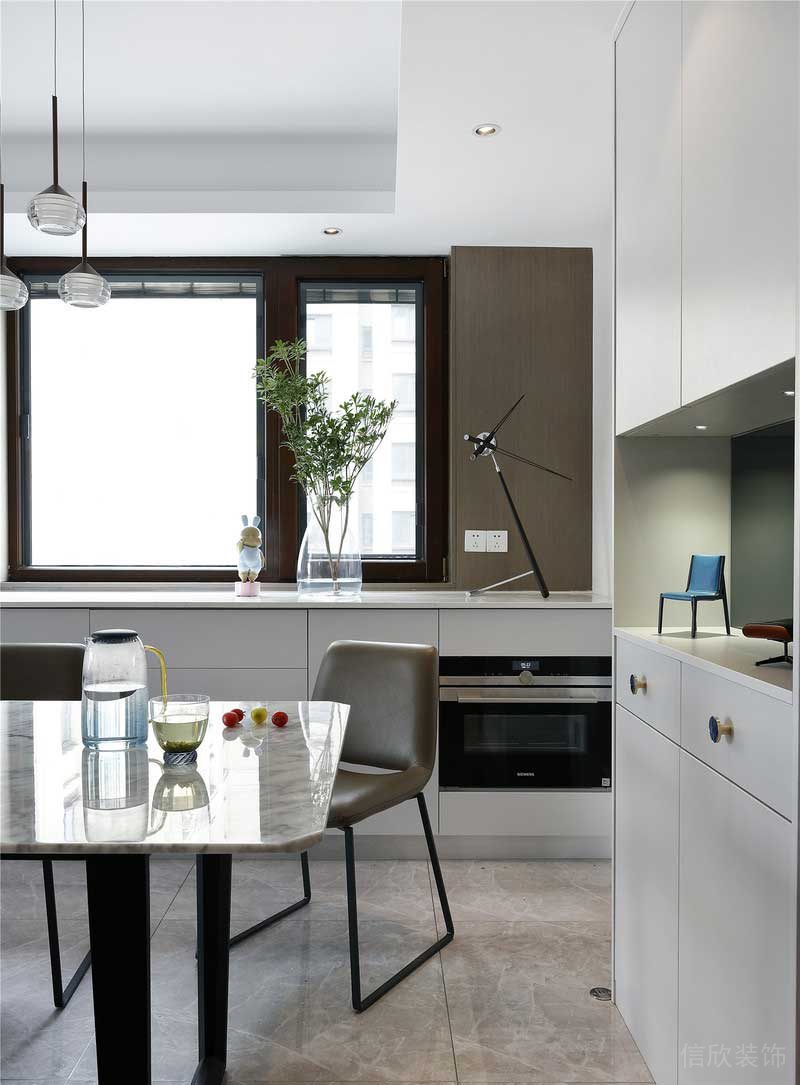 深圳羅湖區現代簡約風家庭新房裝修工程餐柜 深圳羅湖區現代簡約風家庭新房裝修工程餐柜