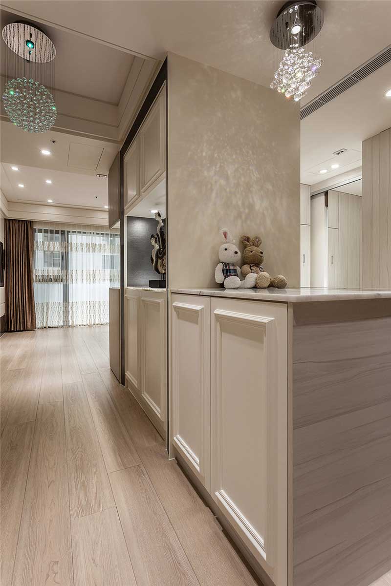 深圳龍華新區(qū)簡歐風(fēng)格家居裝修設(shè)計主臥裝飾收納柜 深圳龍華新區(qū)簡歐風(fēng)格家居裝修設(shè)計主臥裝飾收納柜