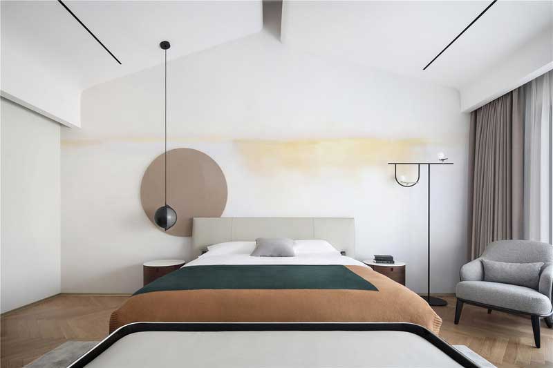 深圳龍華區現代中式風格舊房裝修改造完工后實景圖主臥 深圳龍華區現代中式風格舊房裝修改造完工后實景圖主臥