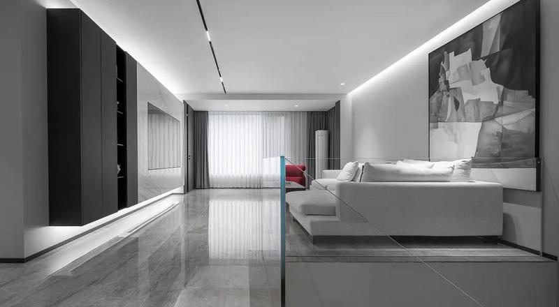 深圳鹽田極簡(jiǎn)風(fēng)格家庭住宅裝修設(shè)計(jì)客廳 深圳鹽田極簡(jiǎn)風(fēng)格家庭住宅裝修設(shè)計(jì)客廳