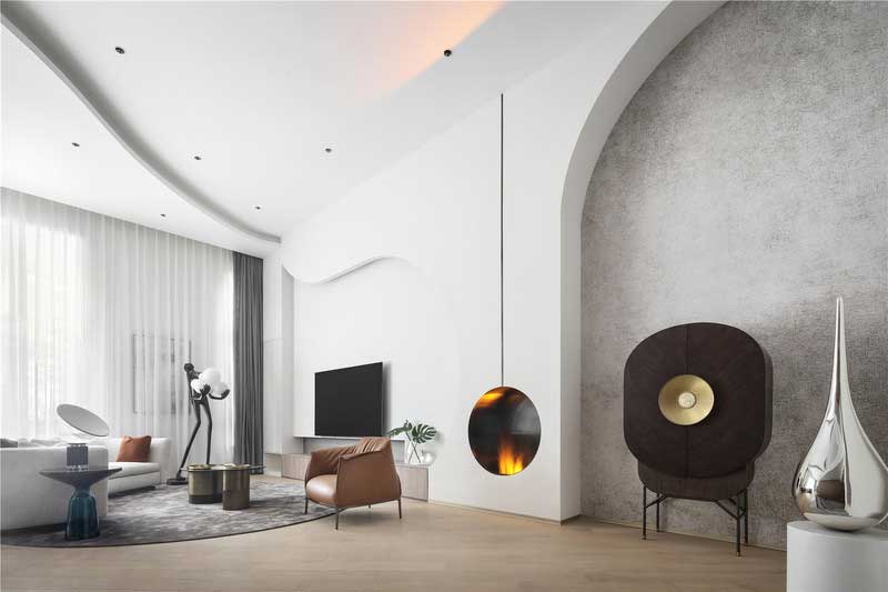 深圳龍華區現代中式風格舊房裝修改造完工后實景圖客廳墻體 深圳龍華區現代中式風格舊房裝修改造完工后實景圖客廳墻體