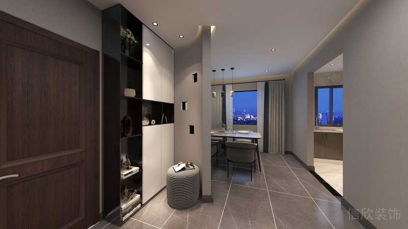 深圳羅湖區后現代家庭住房裝修設計方案鞋柜 深圳羅湖區后現代家庭住房裝修設計方案鞋柜