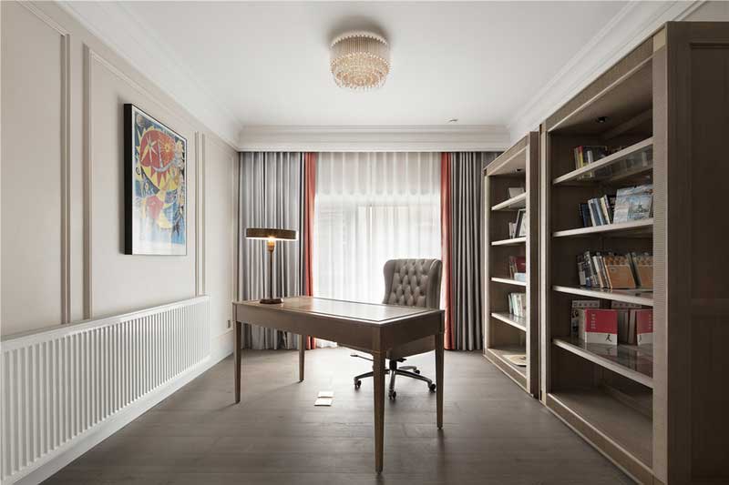 深圳福田金色調(diào)輕奢風(fēng)家庭裝修書房 深圳福田金色調(diào)輕奢風(fēng)家庭裝修書房