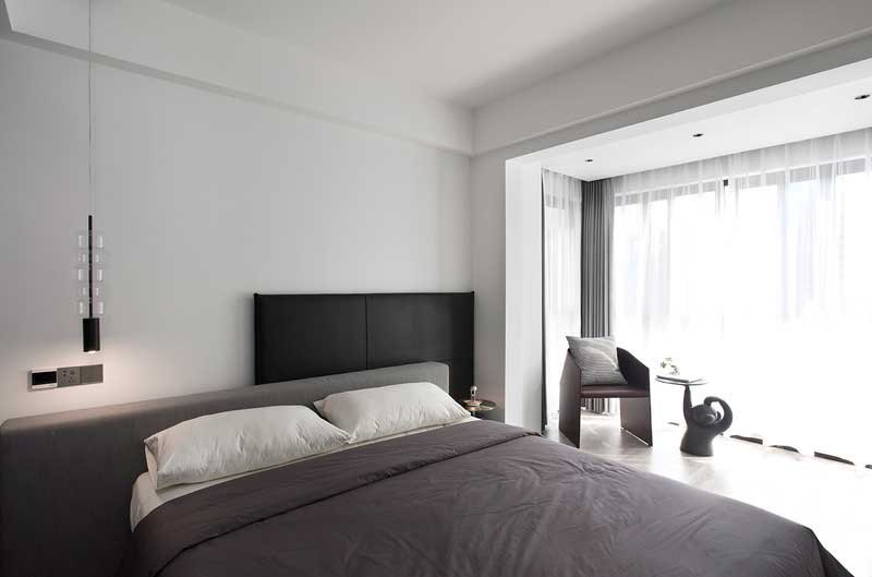 深圳鹽田美式極簡風家庭新房裝修工程案例主臥 深圳鹽田美式極簡風家庭新房裝修工程案例主臥