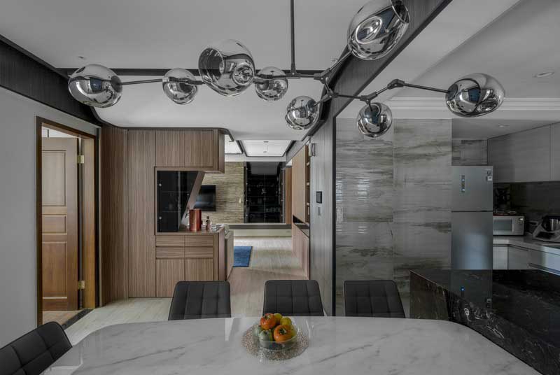 深圳福田下沙港式現代家庭舊房裝修改造餐廳 深圳福田下沙港式現代家庭舊房裝修改造餐廳