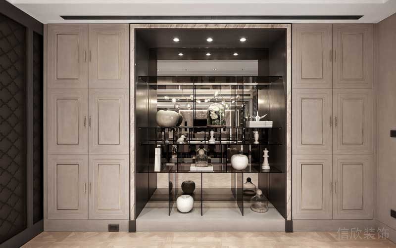 深圳福田區(qū)美式極簡(jiǎn)風(fēng)格家庭裝修設(shè)計(jì)案例裝飾柜