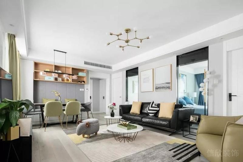 深圳鹽田簡約風格大戶型裝修設計方案圖客廳天花吊頂 深圳鹽田簡約風格大戶型裝修設計方案圖客廳天花吊頂